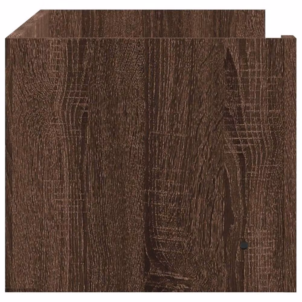Berkfield Home Wall Mounted Shelf in Brown Oak, W/D/H: 100 x 35 x 30.5 cm – 4