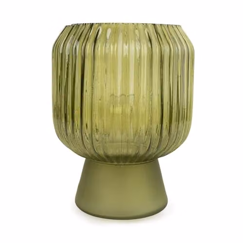 Madison & Mayfair Green Transparent Glass LED Tabletop Accent Lamp – 1