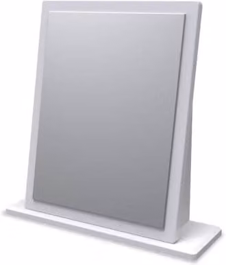 Welcome Furniture Padstow Small Tabletop Dressing Table Mirror in White