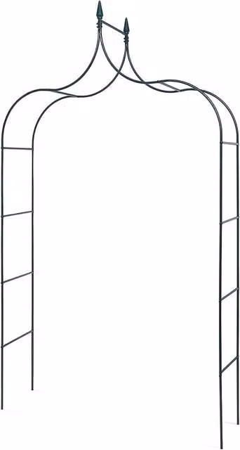 MantraRaj Green Metal Garden Arch Plant Climbing Trellis Support, Height: 250 cm
