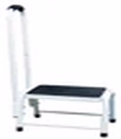 EONLION Non Slip Step Stool with Handrail for Bath and Kitchen Safety Support, White – 1