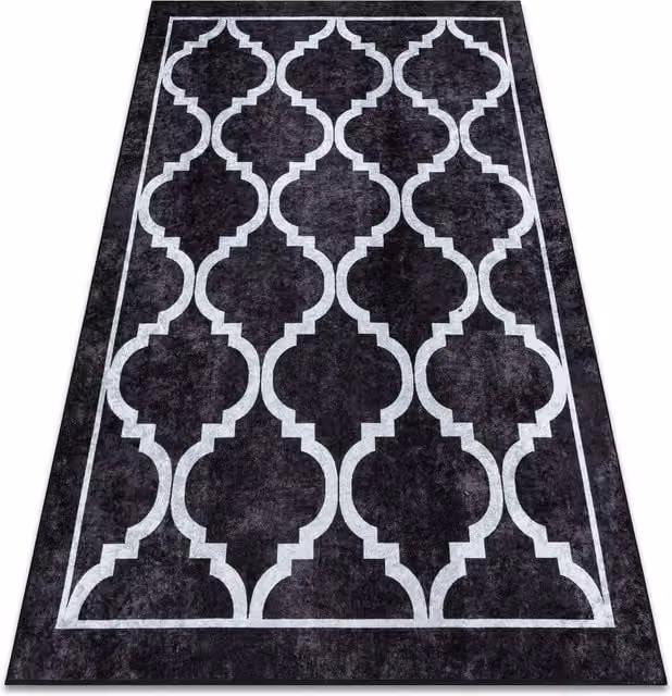 RugsX Miro Moroccan Modern Rug in Black, W: 200 cm, L: 290 cm