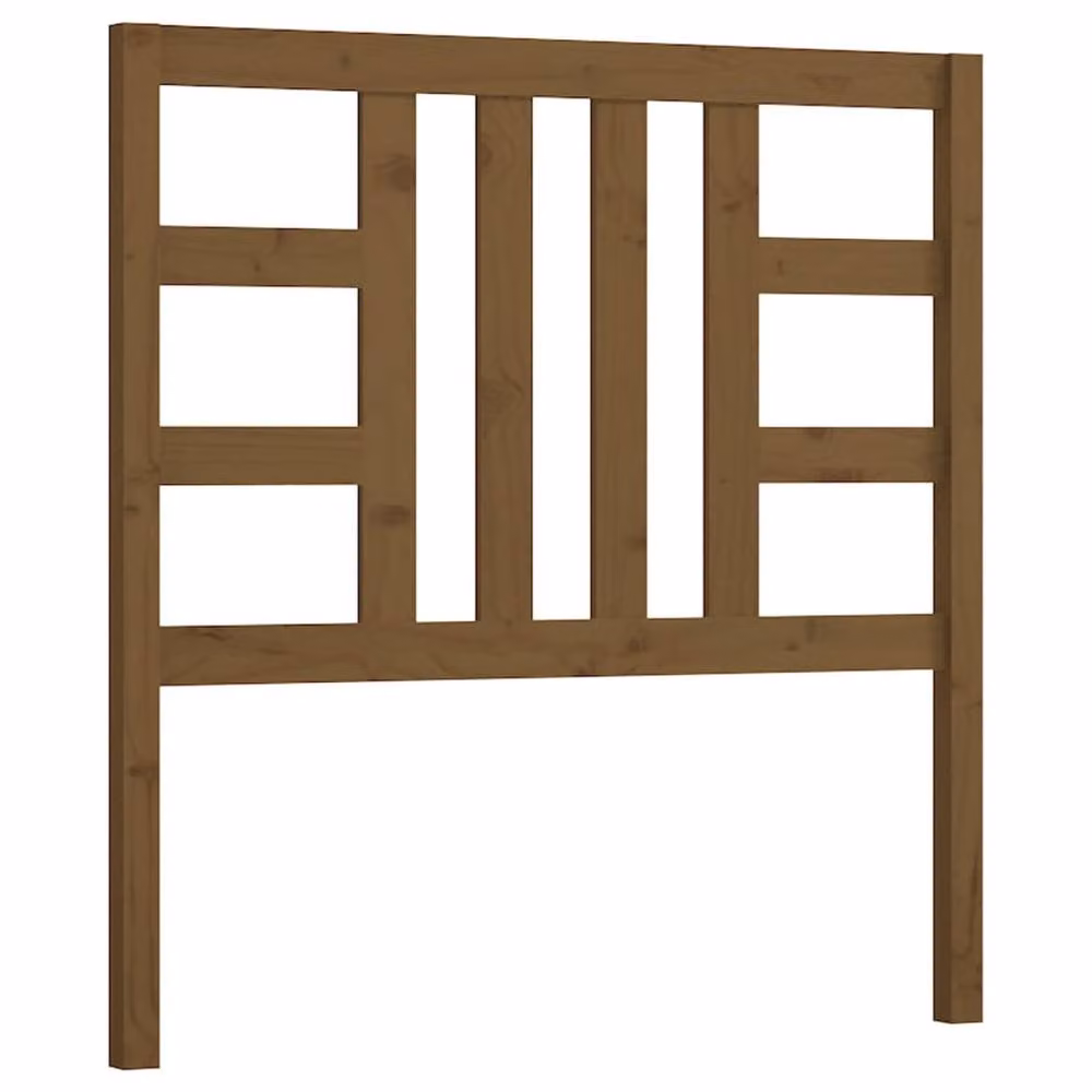 Berkfield Home Beautiful Bed Headboard in Honey Brown Solid Pine Wood, W: 96 cm, D: 4 cm, H: 100 cm – 3