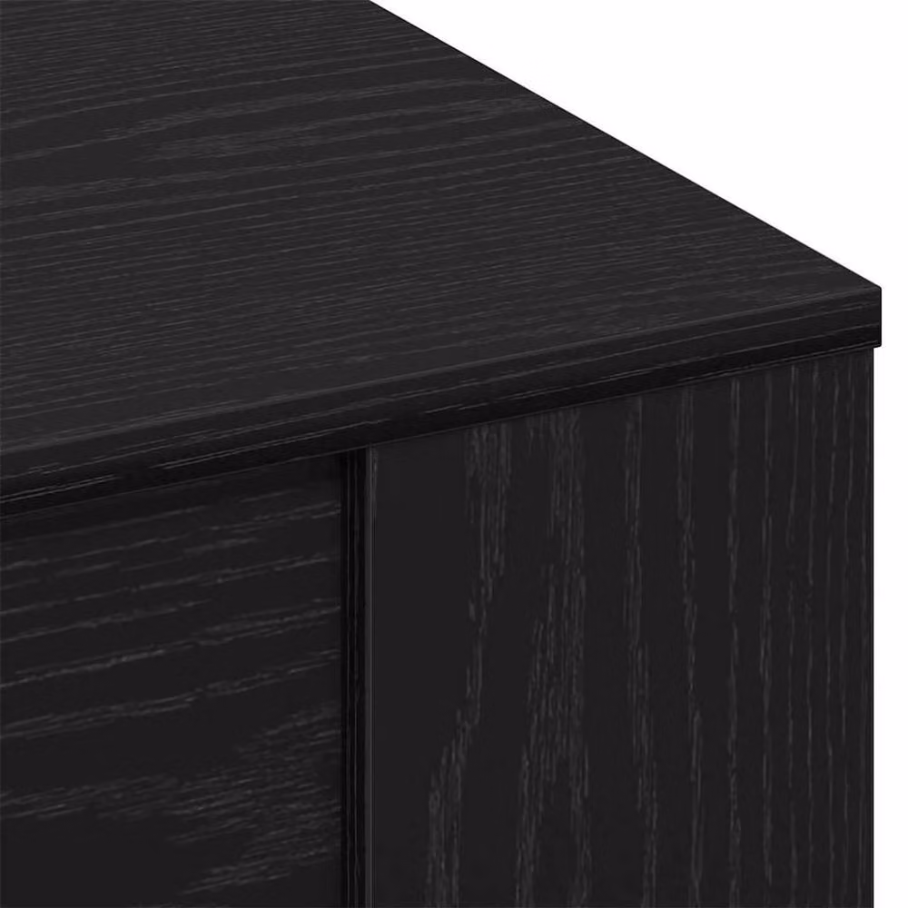 Berkfield Home Black Oak Coffee Table, W: 55.5 cm, D: 55.5 cm, H: 45 cm – 6