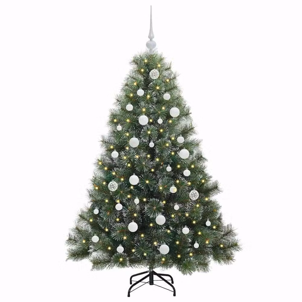 Berkfield Home Artificial Green Christmas Tree with 150 LEDs, Height: 150 cm – 3