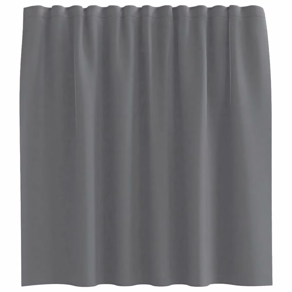 Berkfield Home Dark Grey Transparent Voile Fabric Curtains with Rod Pockets, 2 Pack – 3