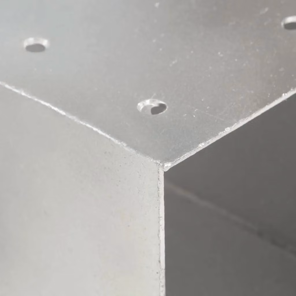 Berkfield Home X Shape Galvanised Steel Post Connector in Silver – 2