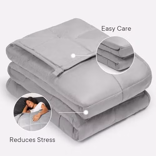 Brentfords Weighted Blanket for Adults, Silver Grey, 6kg, W: 125 cm, L: 180 cm – 3