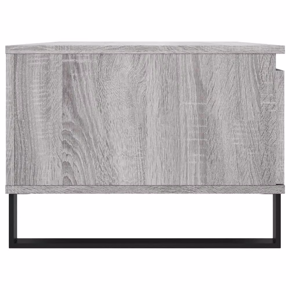 Berkfield Home Modern Rectangular Coffee Table in Grey Sonoma, W/D/H: 90 x 50 x 36.5 cm – 3