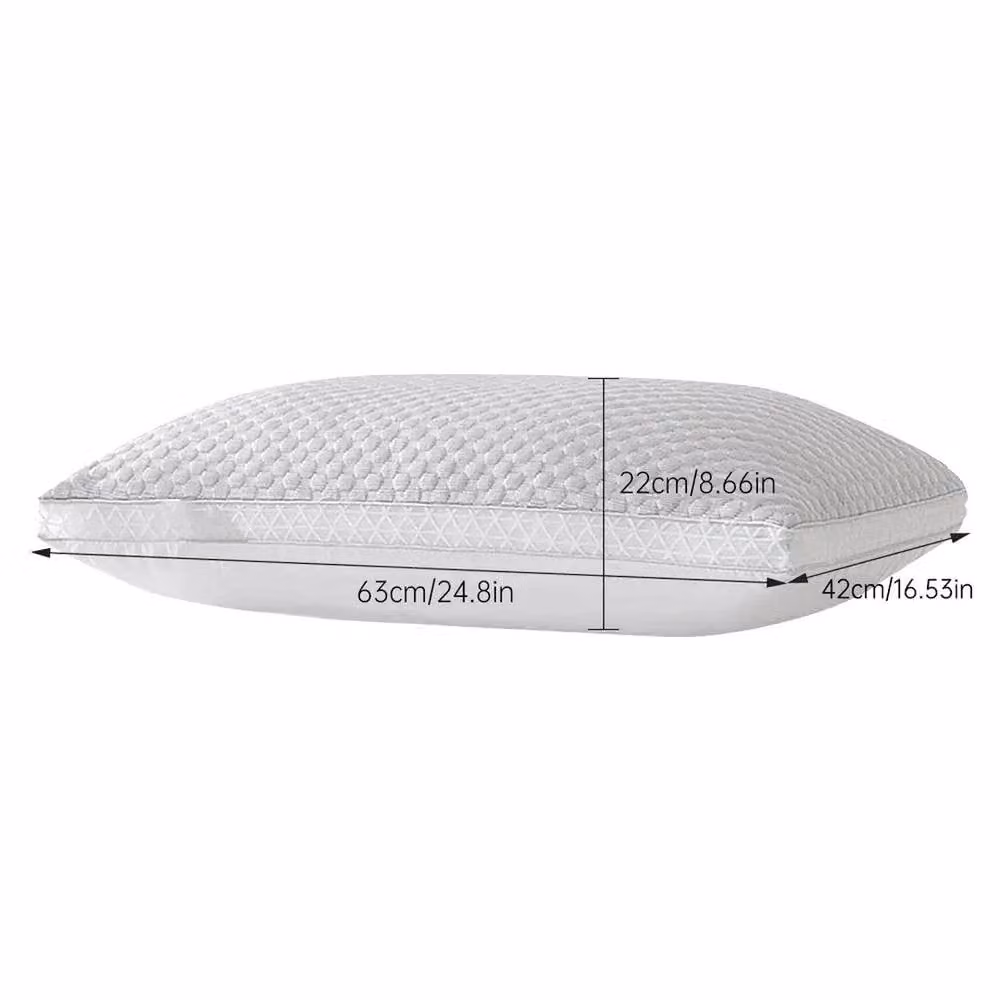 SPETLEK 2-Pack Orthopaedic Cooling Memory Foam Pillows in White, Cot Size – 2