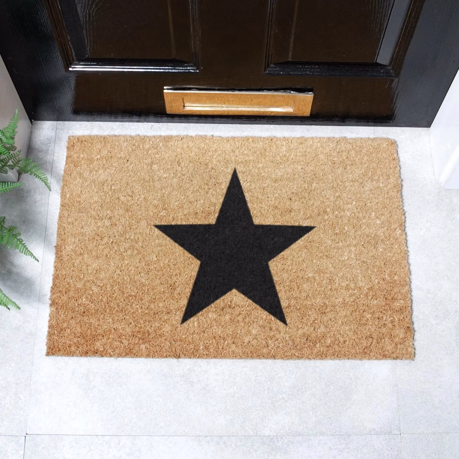 Artsy Mats Star Doormat in Black, W/D: 60 x 40 cm – 2