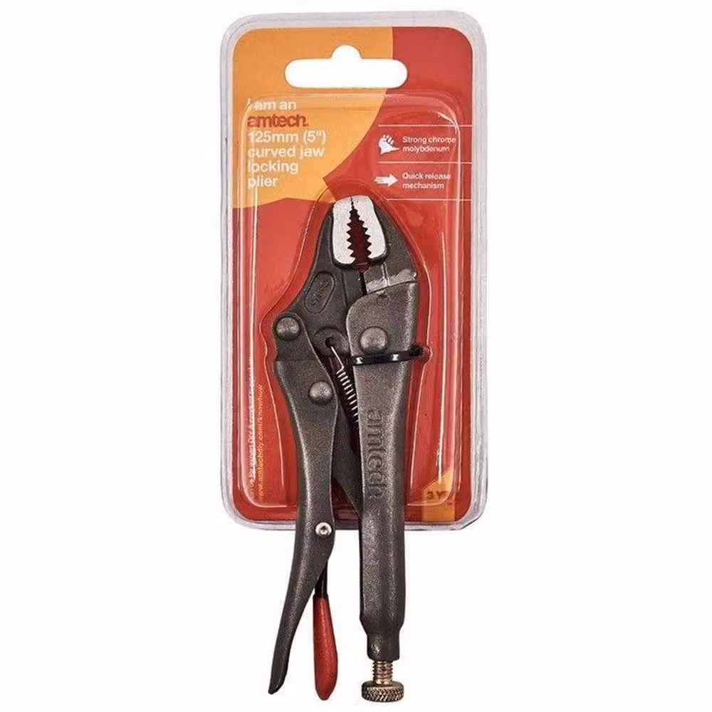 Amtech 5 inch Curved Jaw Locking Plier in Multicolour – 2