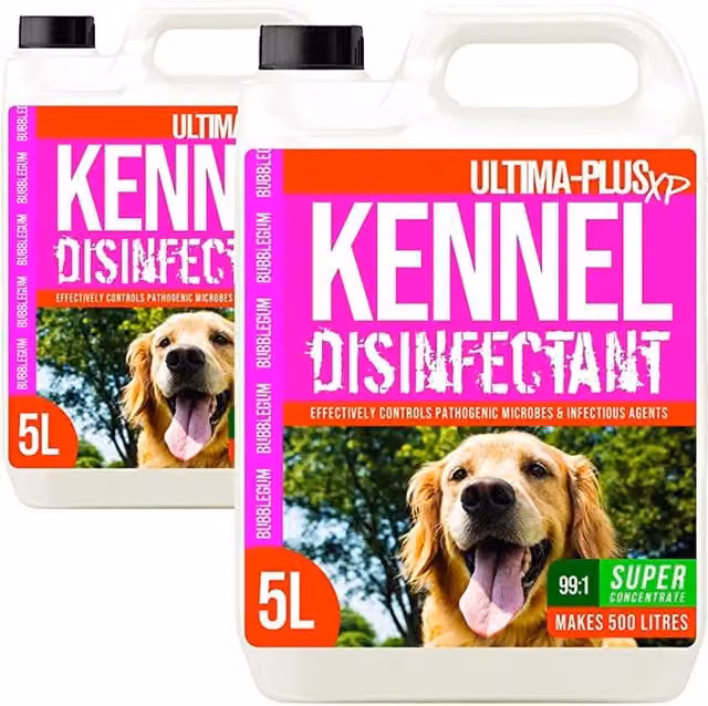 ULTIMA-PLUS XP Kennel Kleen Disinfectant Cleaner Sanitiser and Deodoriser, Pink, 10 l