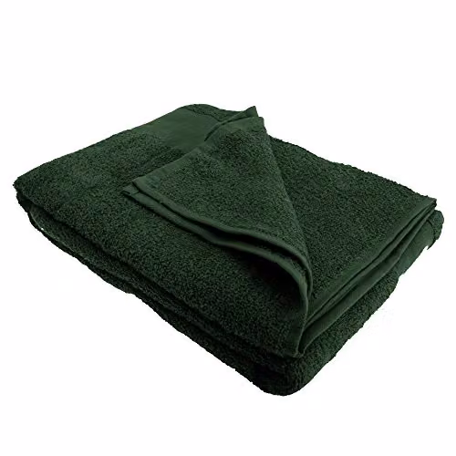 SOL'S Island 100 Cotton Terry Bath Sheet in Green, W: 100 cm, L: 150 cm