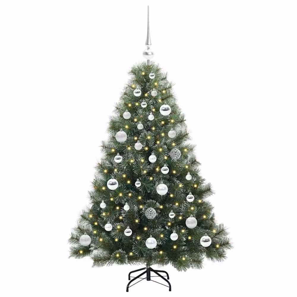 Berkfield Home Artificial Green Christmas Tree with 150 Warm White LEDs, Height: 120 cm – 3