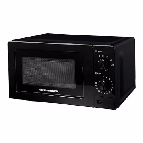 Hamilton Beach 700W Solo Countertop Microwave Oven, 20L Capacity, Black