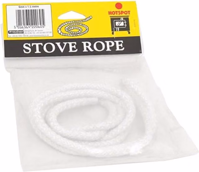 Hotspot Stove Rope Glass in White and Multicolour