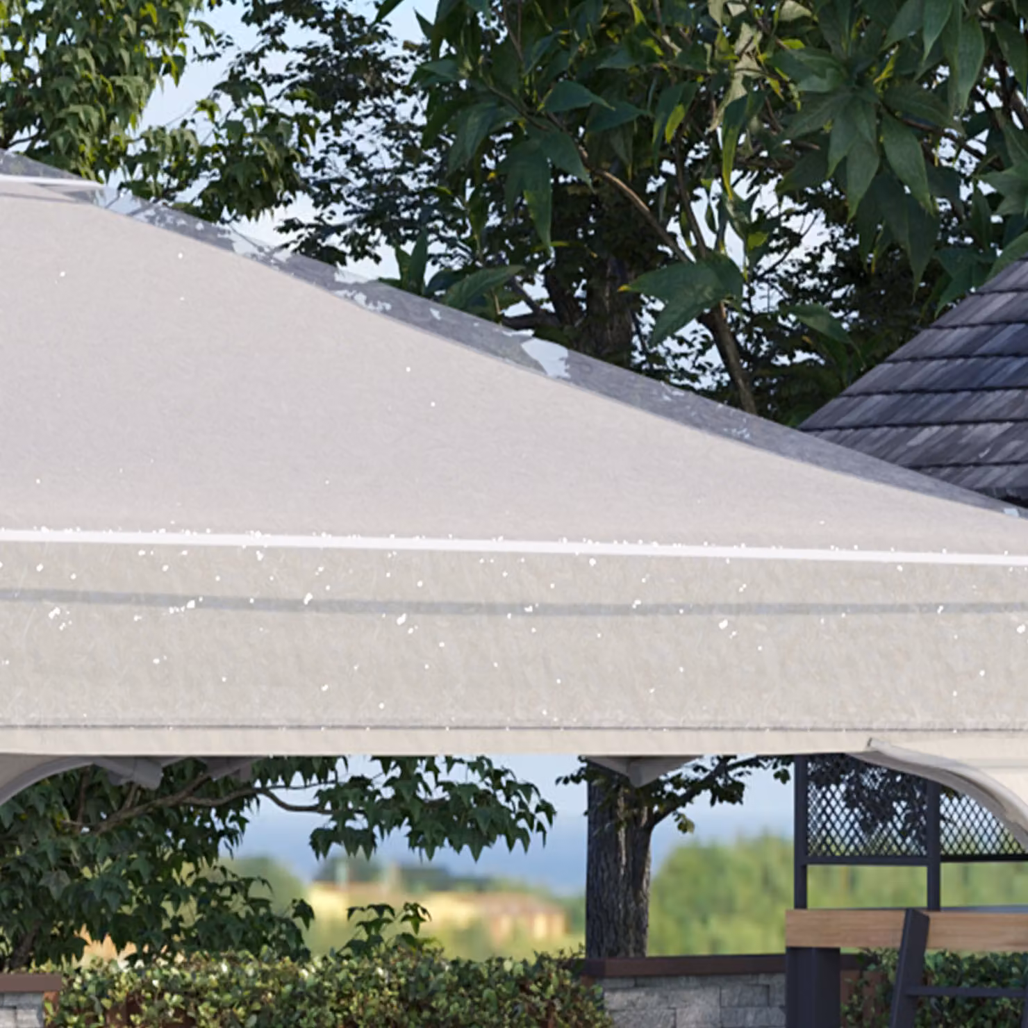Outsunny Transparent Waterproof Gazebo Protective Cover for Canopy and Tents, W x W: 300 x 300 cm – 3
