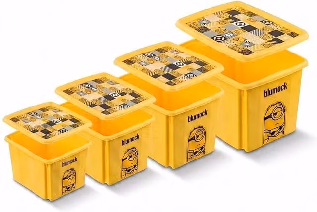 Keeeper Minions Yellow Stackable Plastic Storage Box Set (15L, 24L, 30L and 45L)
