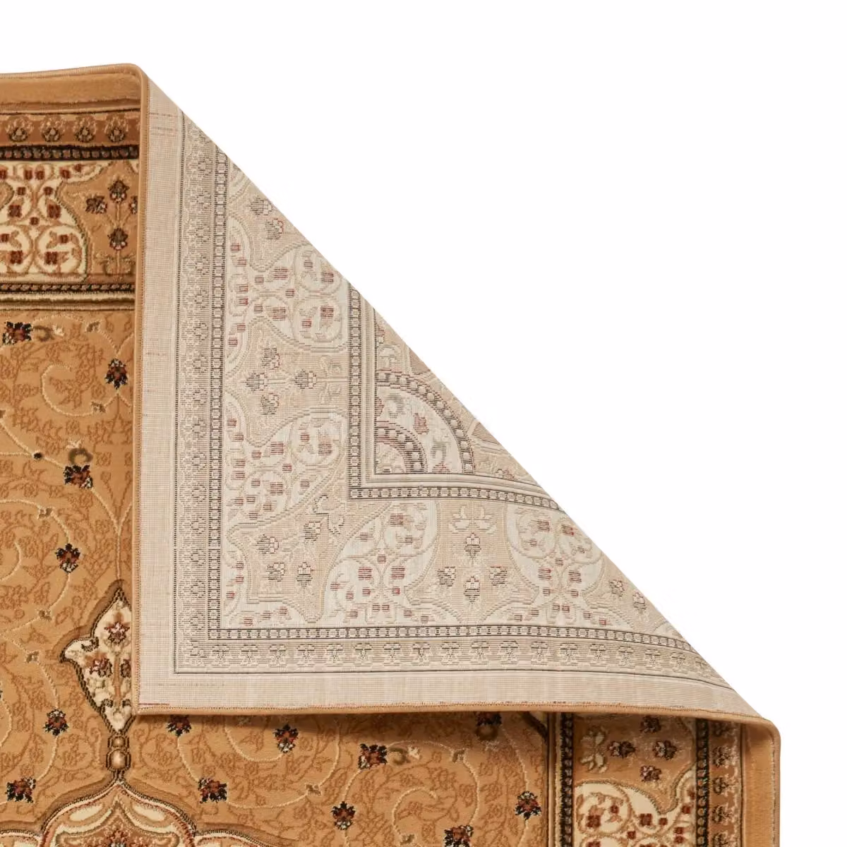 The Rug Shop UK Traditional Floral Stain-Resistant Area Rug in Beige, W: 200 cm, D: 290 cm – 4