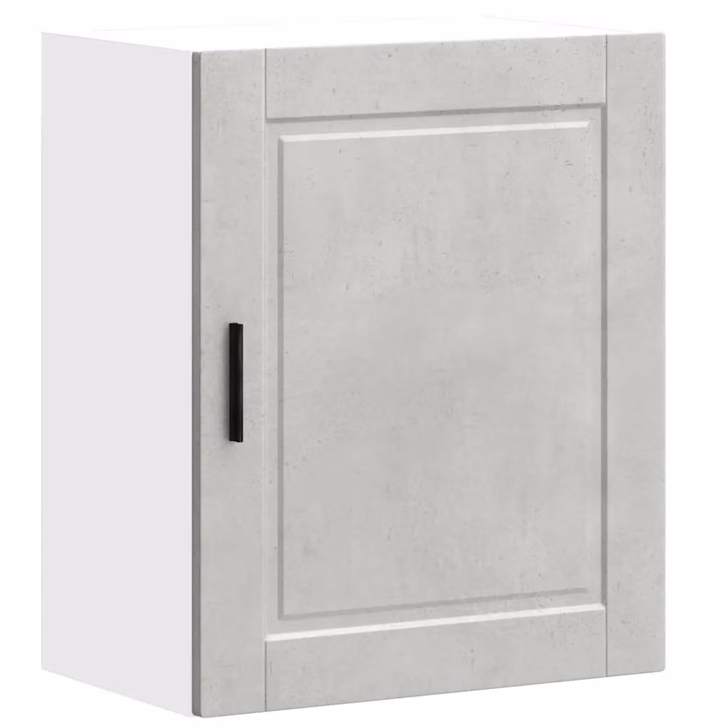 Berkfield Home Porto Wall Mounted Kitchen Cabinet in Concrete Grey and Brown Engineered Wood