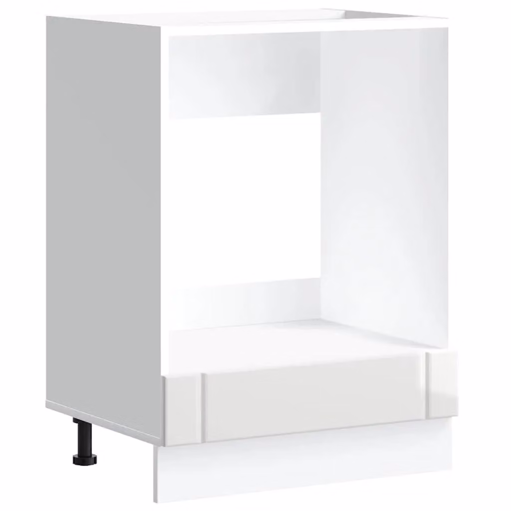 Berkfield Home Lucca Freestanding Appliance Housing Unit in High Gloss White Engineered Wood