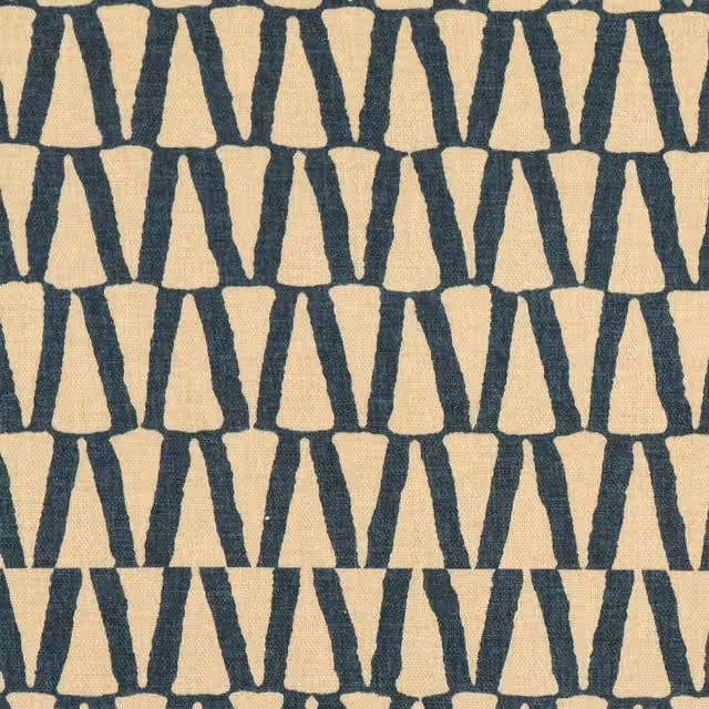 Ante Decor Elton Fabric Space Cadet Graphic Modern Cotton Bedding in Blue and Multicolour