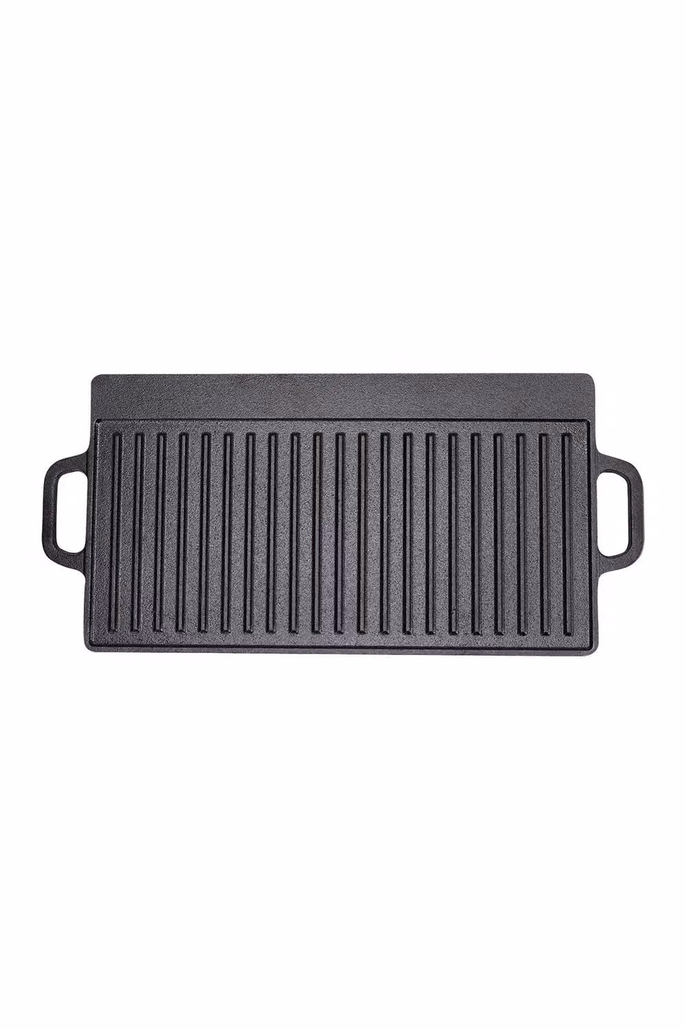 Living and Home Non-Stick Reversible Cast Iron Griddle Pan, Black, Width: 50 cm – 3