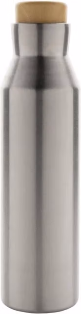 XD Design Gaia Stainless Steel Vacuum Insulated Water Bottle, 600ml, Silver