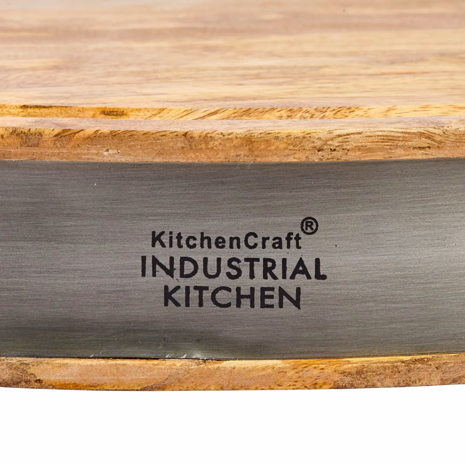 KitchenCraft Round Wooden Butcher's Block Chopping Board, Diameter: 36 cm, Brown – 6