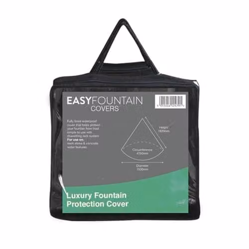 La Hacienda Luxury Lined Fountain Protection Cover, Green, L30 x W25 x H3 cm