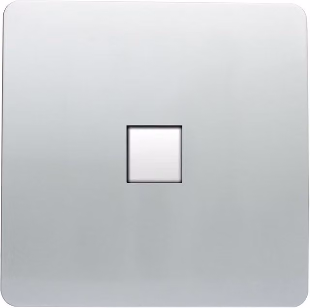 Trendi Switch 1 Gang RJ45 Cat 6 Ethernet LAN Socket in Platinum Silver