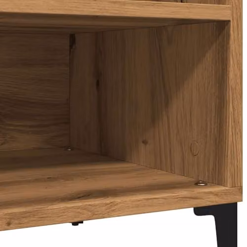 vidaXL Artisan Oak Record Cabinet, Brown, W/D/H: 84.5 x 38 x 48 cm – 4