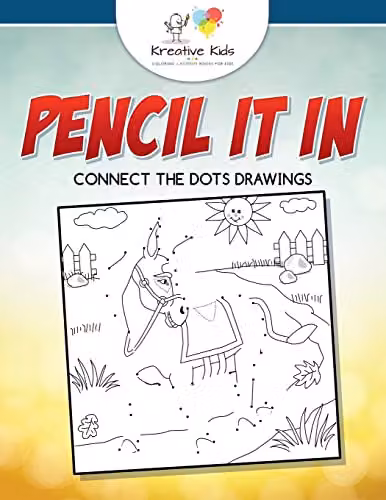 Kreative Kids Pencil It In: Connect the Dots Drawings Multicolour Paper Activity Book