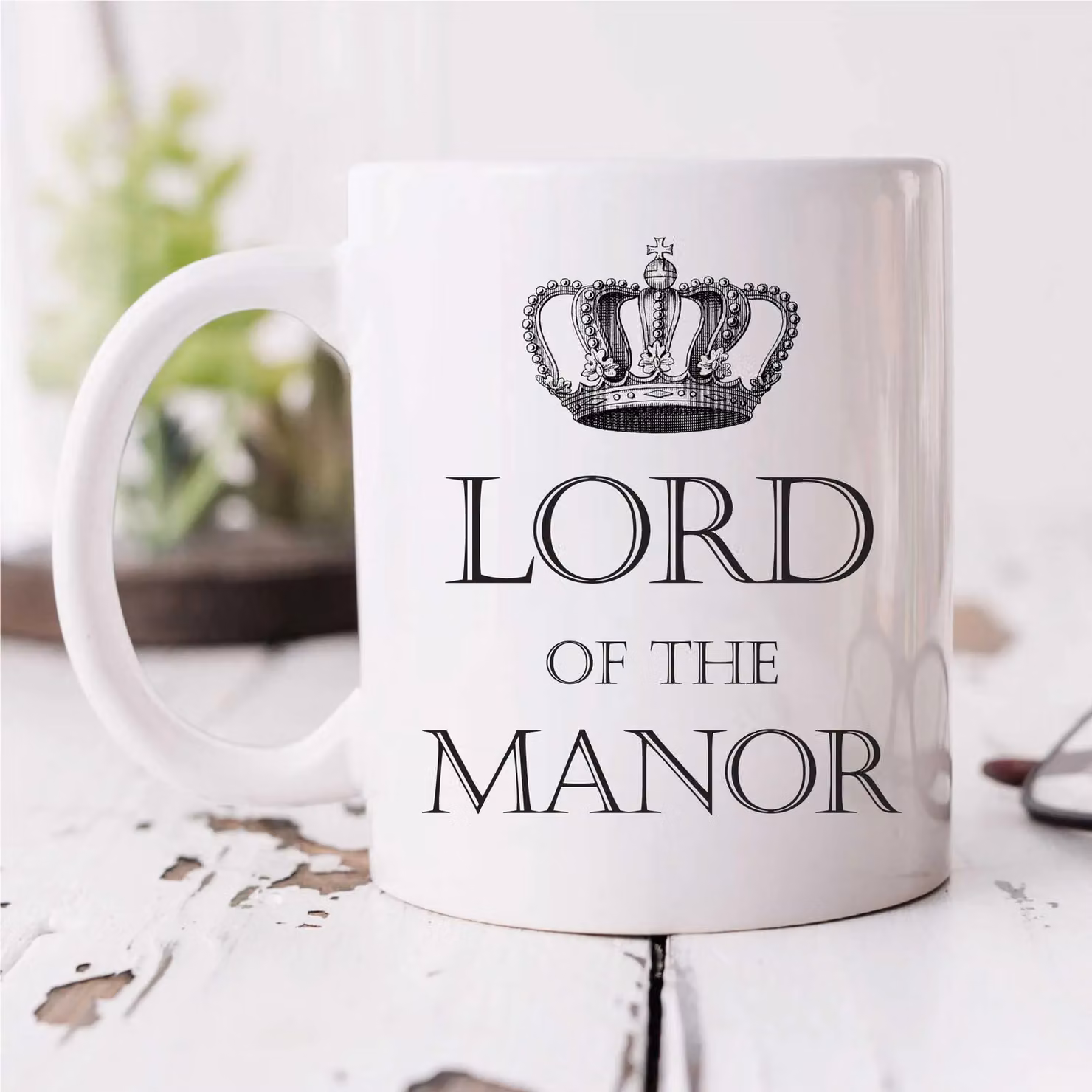 60 Second Makeover Limited Lord of the Manor Ceramic Mug, White, 330 ml – 2