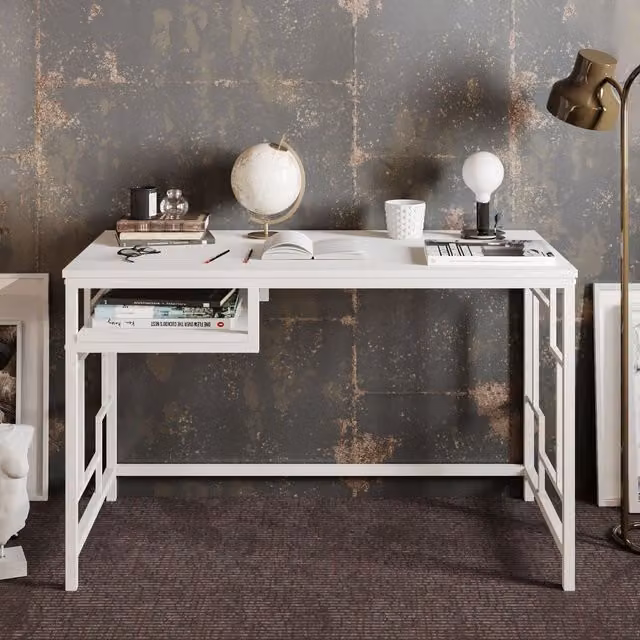 Decorotika Victory Study and Writing Desk in White