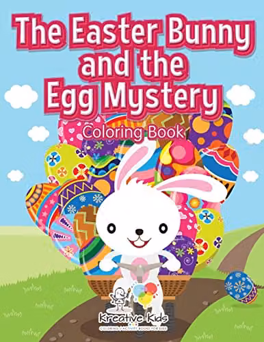 Kreative Kids The Easter Bunny and the Egg Mystery Colouring Book for Children, Multicolour