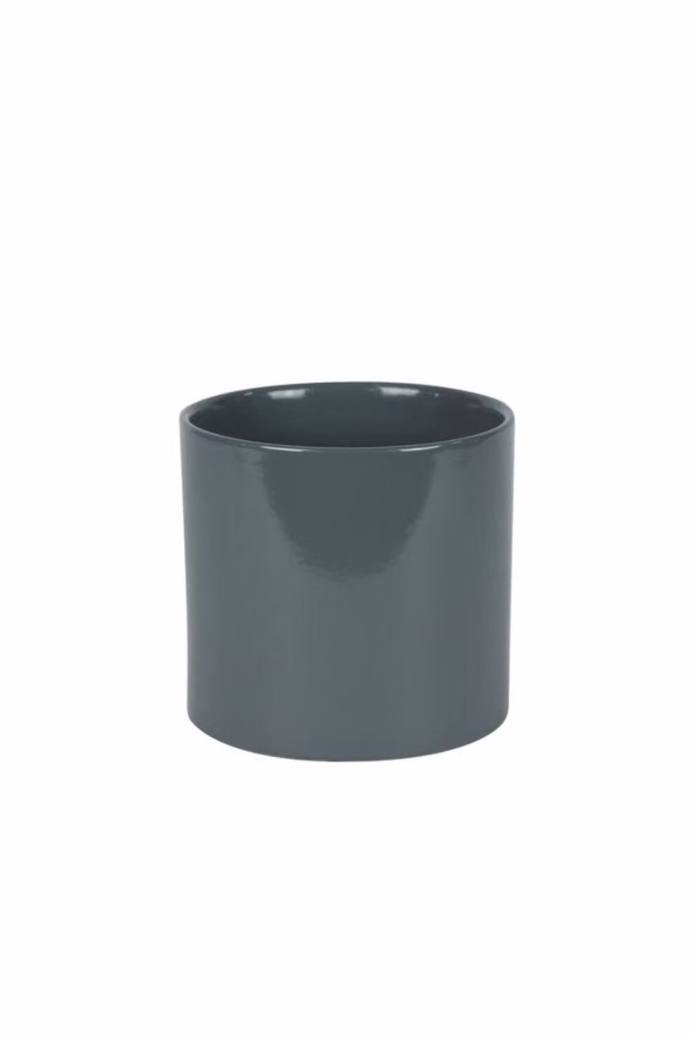 KDMD Hortus Glossy Grey Ceramic Planter Pot, 2 Pack – 2