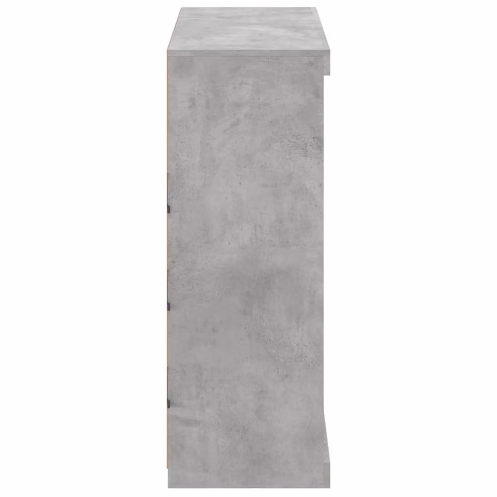 Berkfield Home Modern Sideboard with Integrated LED Lights in Concrete Grey, W: 81 cm, D: 37 cm, H: 100 cm – 4