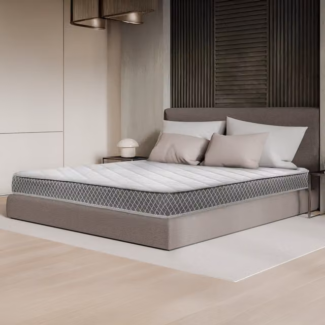 SleepMax Diamond Hybrid 18 cm Memory Foam and Innerspring Mattress, Grey, W: 140 cm, D: 200 cm