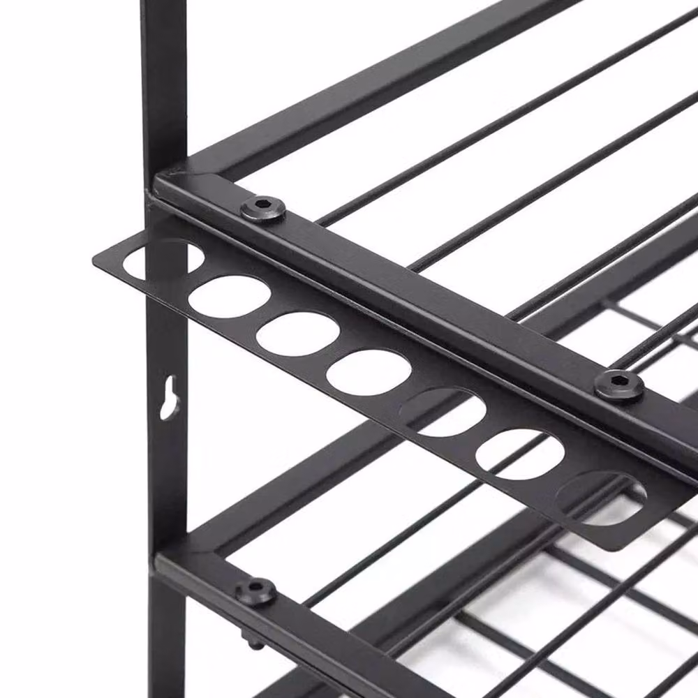 FLAVORA Wall Mounted Steel Power Tool Organiser in Black – 3
