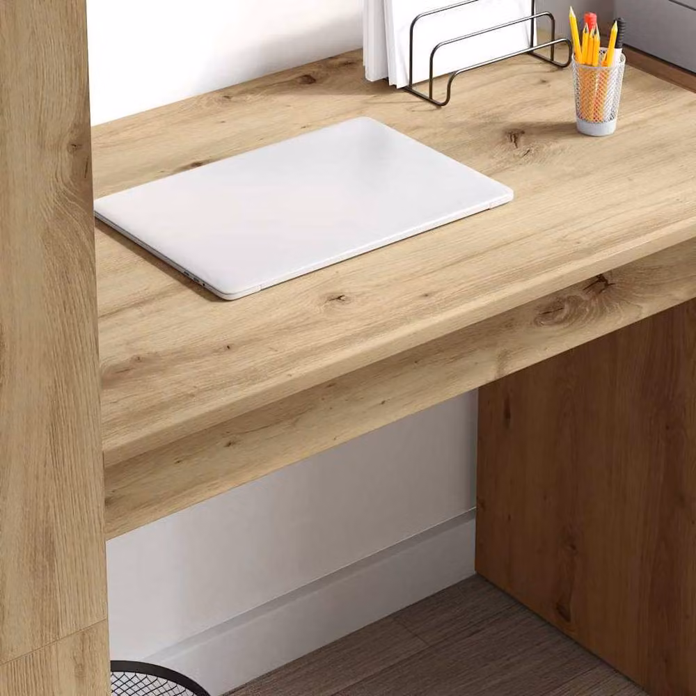 Berkfield Home Office Writing Desk in Artisan Oak, W/D/H: 113 x 54 x 120 cm – 3