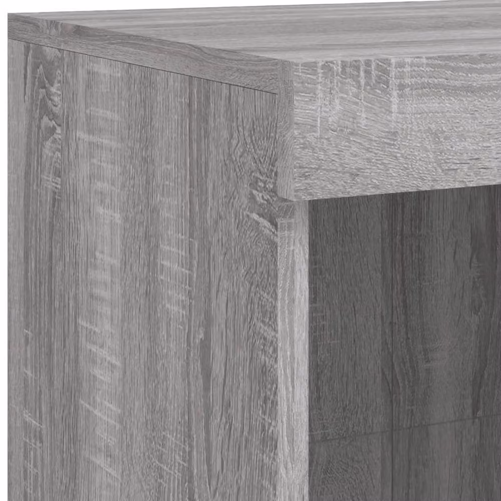 Berkfield Home Modern Grey Sideboard with Integrated LED Lighting W/D/H: 202 x 37 x 100 cm – 6