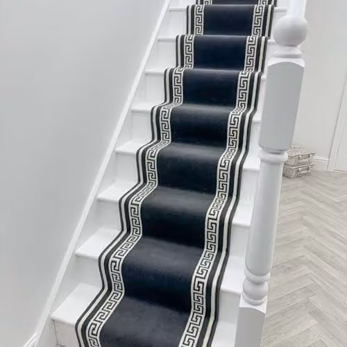 runrug Soft and Durable Stair Runner in Dark Grey, W: 60 cm, L: 480 cm – 5