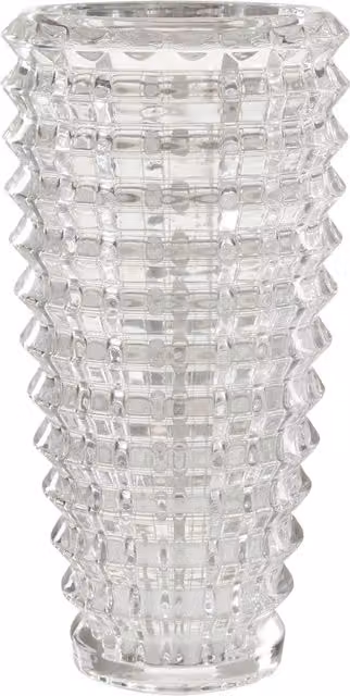Orsina Transparent Geometric Glass Tabletop Vase