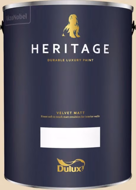 Dulux Trade Heritage Matt Dispersion Paint in Bathstone Beige, 5 l