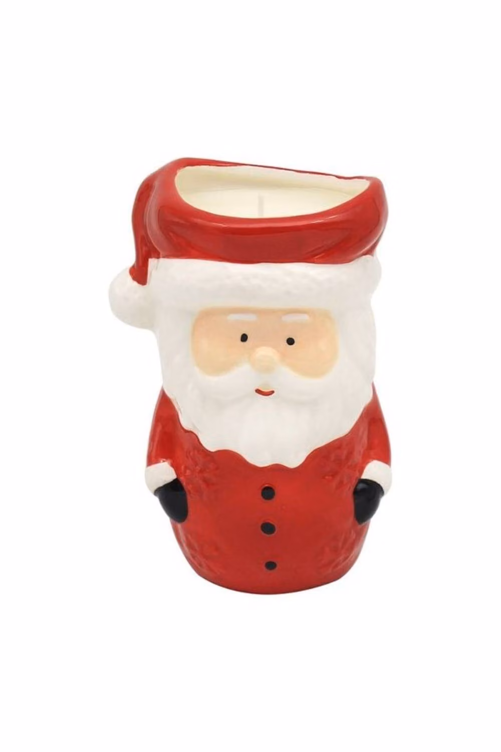 KDMD Red Santa Ceramic Figure Candle for Christmas Tabletop Decor – 2