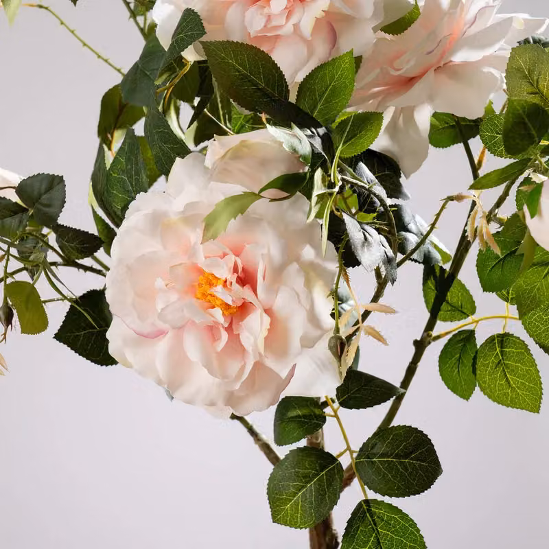 Scottish Everlastings Ltd Pink Real Touch Rose Tree in Green, Height: 75 cm – 2