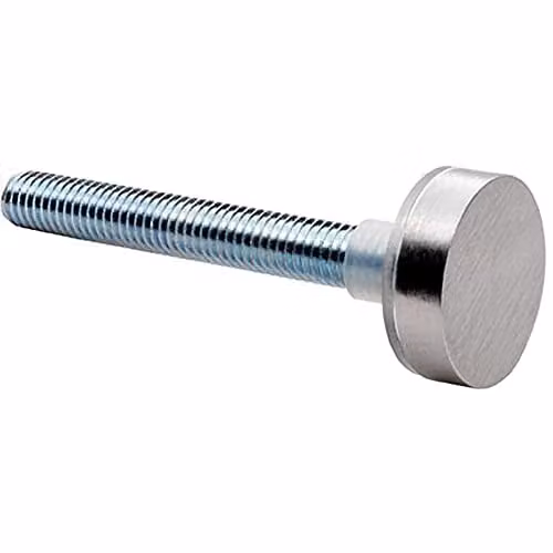 Loops Pair Bolt Cap Fixing Pack for 22mm Pull Handle in Bright Polished Stainless Steel