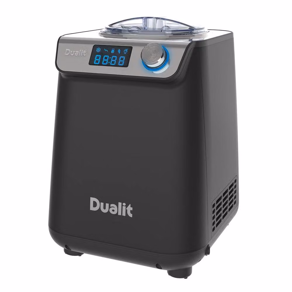 Dualit Ice Cream Maker with Built-In Compressor and Digital Display, 1.2L, Black – 6